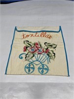 Vintage Hand Made Tortilla Cloth Envelope
