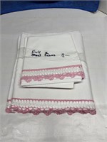 Full Sheet Set with Pretty Crocheted Seams