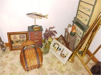 Fishing Decor, Shelf, Shadow Boxes
