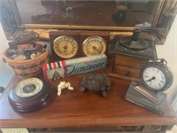Vintage Coffee Grinder, Weather Station, Watches