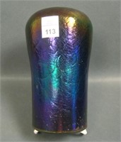 Imp. Nuart Purple Cupped Cylinder Art Glass Vase