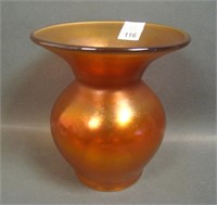 Imperial Pearl Ruby Bulbous Spittoon Shape Vase