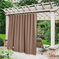 NICETOWN Outdoor Curtain for Patio, Cappuccino