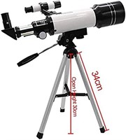 Astronomical Telescope with Black Case