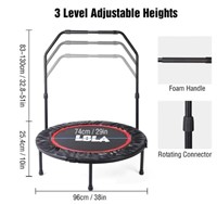 LBLA 38" Foldable Mini Trampoline