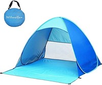 **Wilwolfer Automatic Pop Up Beach Tent, Blue