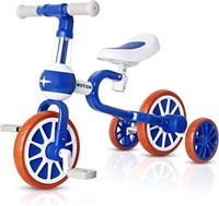 VOKUL Balance Bike, Dark Blue/Orange