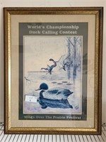1988 World Champion Duck Call Poster Signed