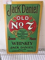 Vintage Jack Daniels Metal Sign 11 1/4" x 17 1/4"