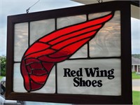 Red Wing Stained Glass Sign Stuttgart Arkansas