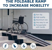 ZENACASA - Wheelchair Foldable Ramp