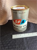 SFA Motor Oil Metal Quart Can NLR, Arkansas