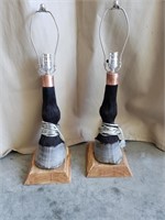 Pair of Horse Feet lamps