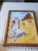 Water color Indian painting on canvas