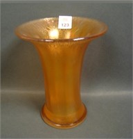 Imperial Pearl Ruby Interior Optic Paneled Vase