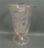 Fenton Crystal/ Satin  # 901 Dancing Ladies Vase