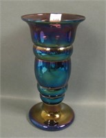 Czech Amethyst Iridised Art Glass Vase