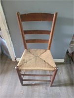Vintage Wood & Wicker Chair
