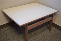 DANISH MODERN 30" X 24" LAMP TABLE