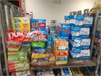 1LOT, SNACK SHELF, PRETZELS, CHIPS, VARIETY