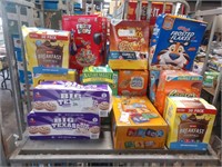 1LOT, CEREAL LOT, FROSTED FLAKES, REESE'S CUPS,