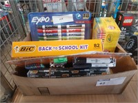 1LOT, KIDS BACK TO SCHOOL ITEMS, PENS, MARKERS,
