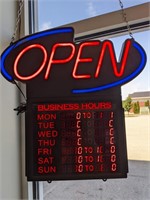 Open sign with Programmable Hours