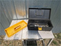 SMALL TOOLBOX & ASSTD. WRENCHES