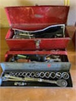 Tool Box with Sockets, Wrenches, etc