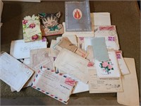 Vintage Letters, Christmas Card Box Lot
