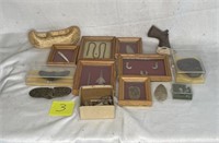 Group of Framed Artifacts, Bullets and Pipe Pieces