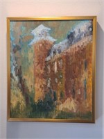 Original Oil Art of Old Main Jane Weir Davidian