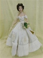 Franklin Mint Heirloom Jackie Kennedy bride doll