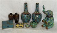 (8) Chinese Cloisonne Items