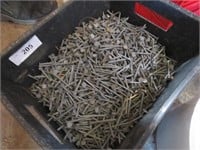 Container of roofing nails
