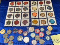 11 - COLLECTION OF VINTAGE GAMING TOKENS (M111)