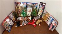 B2) Dolls: TY Beanie Babies -Bears in packages,