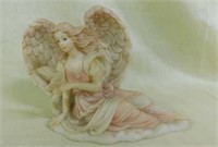 3 Seraphim angel figurines, tallest is 7"