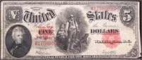 1907 wood chopper $5 note