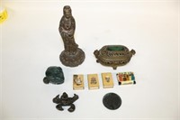 Antique Chinese Bronze, Pill boxes, etc