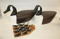 A pair of Carved Canadia Geese 21" long