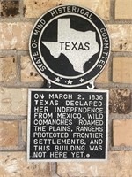Humorous Texas Historical Marker Plaque is 15x8