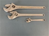 (3) Crescent Wrenches