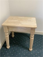 Unfinished Side Table