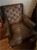 As Found Nailhead Leather Armchair