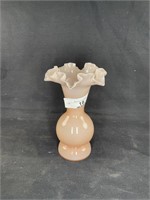 Pink Glass Vase - 9' Tall