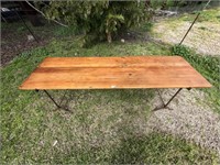 Kauri Pine Trestle Table