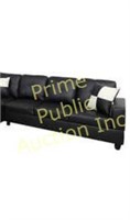 Starhome Living $435 Retail Black Open Side Sofa