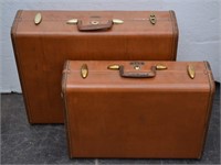 (2) Vtg. Samsonite Suitcases