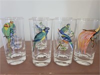 Bird Drinking Glasses - set of 7